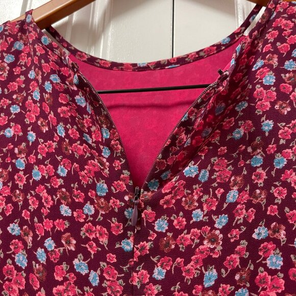 Vintage Floral Cut-Out Blouse – M - Picture 5 of 9